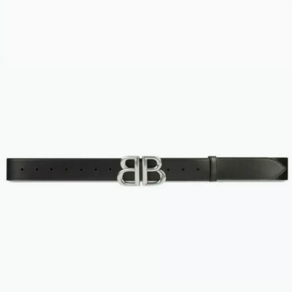 NWT Balenciaga X Gucci Hacker BB belt In Black Calfskin Sz 85